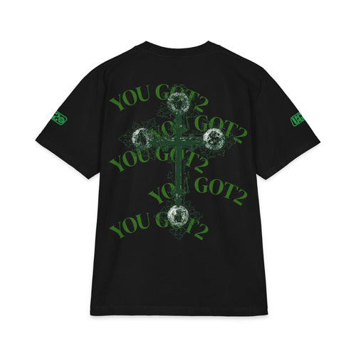 Fearless Green Graphic Tee — "You Got2" Back Print