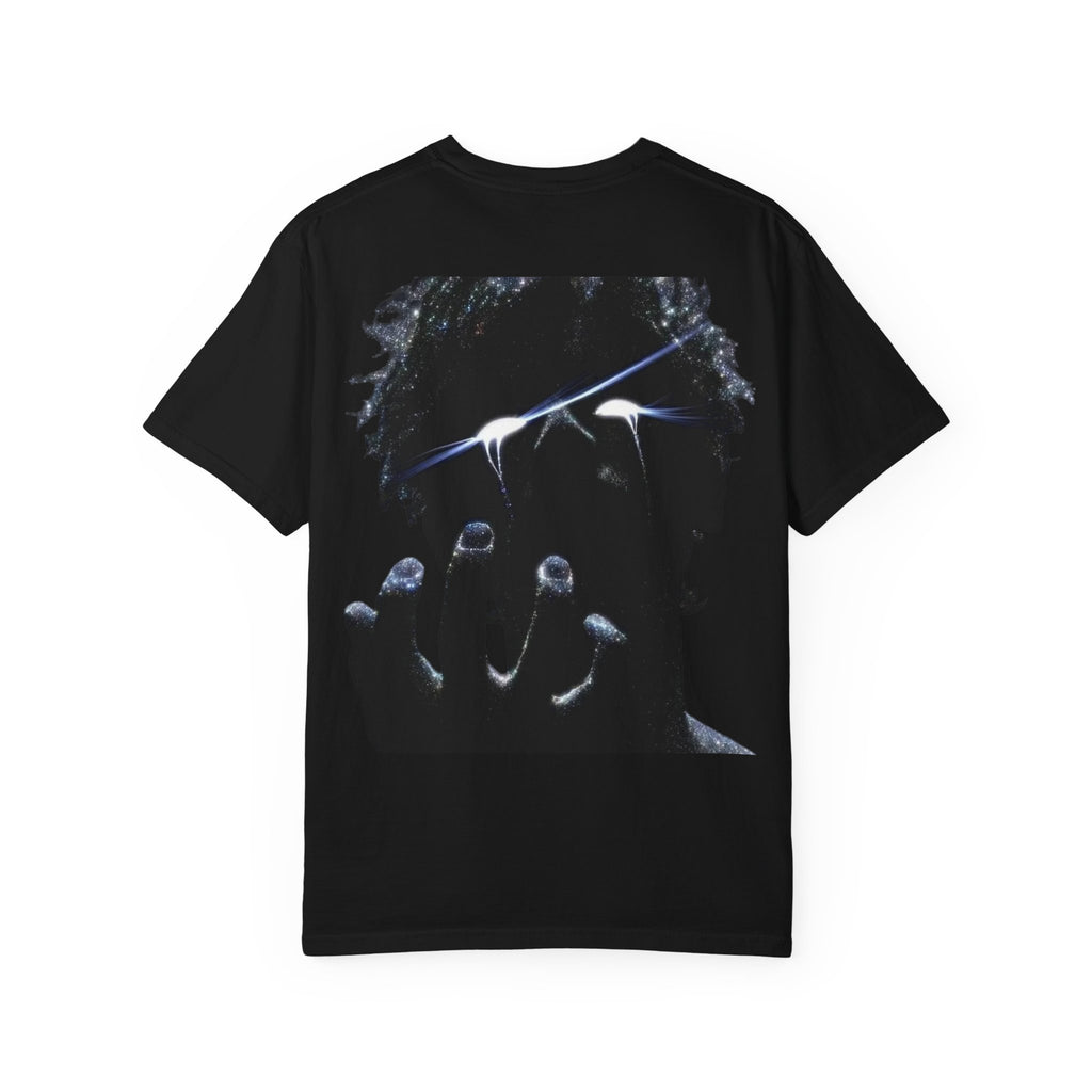 T-Shirt — Dark Silhouette Graphic Tee with 'UHC2.0' Logo