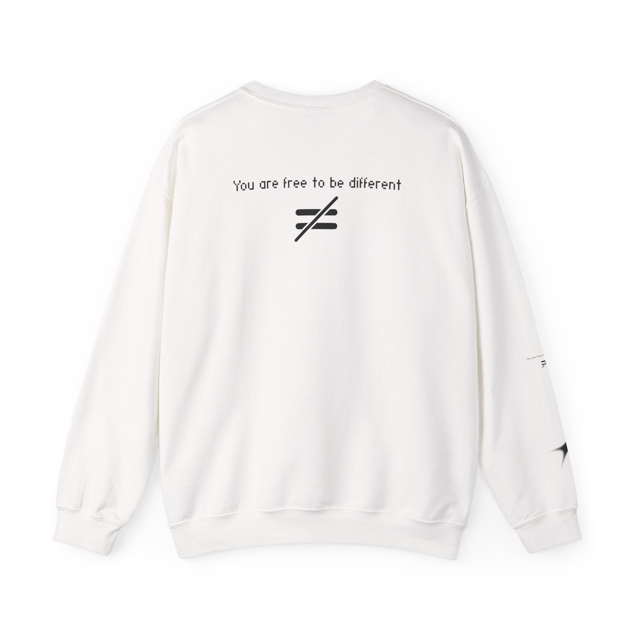 Crewneck Sweatshirt - 'UG2.0' Graphic with "You are free to be different" Back Text