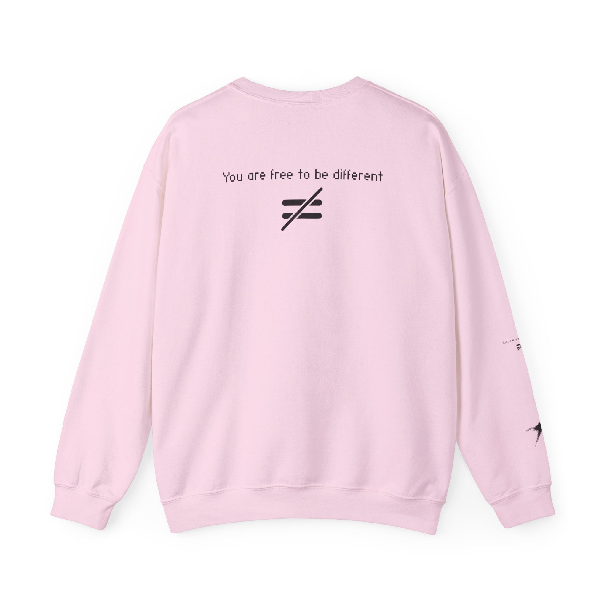 Crewneck Sweatshirt - 'UG2.0' Graphic with "You are free to be different" Back Text